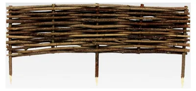 Produktbild von Beeteinfassung aus Haselnussholz, 100 x 40 cm – Abgrenzung für Beete und Wege