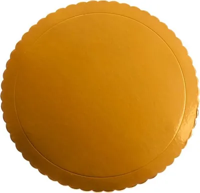Produktbild von Dekora Tortenunterlage gold, rund, Ø 25cm, 3mm stark, aus stabilem Karton