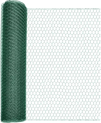 Sechseckgeflecht, grün, 13 mm Maschenweite, 10 x 1 m
