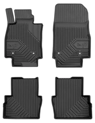 Image de Tapis de sol en caoutchouc pour Mazda 2 III 2014- – 4 pièces, noirs, sur mesure