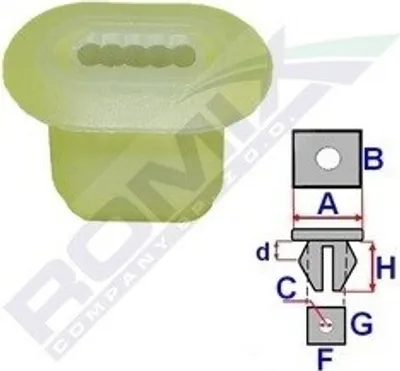 Produktbild von 10x ROMIX C60104 Clip Zier- / Schutzleiste