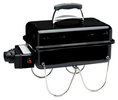 Produktbild von Tragbarer Gasgrill, 42 x 26 cm, Schwarz