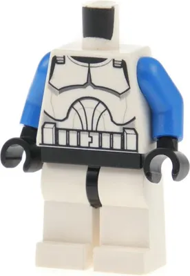 Produktbild von 1xLego Torso Beine Minifigur SW Clone Captain Rex sw0194 sw0314 970c01 973pb0510