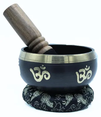 Productafbeelding van Tibetaanse klankschalen set voor yoga, Om