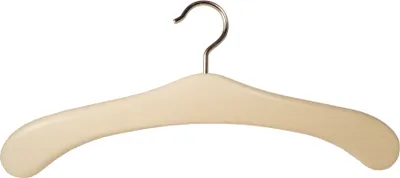 Produktbild von Garderobenbügel Vollholz Rom Kleiderbügel aus Holz 45 cm natur NEU 5 Stück