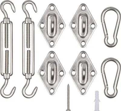 Produktbild von Sonnensegel Aufbauset Edelstahl M6