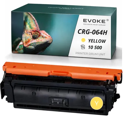 Immagine prodotto di Cartuccia toner compatibile Evoke per stampante Canon CRG-064HY 4932C001 CRG064H, colore giallo, resa di 10.500 pagine, compatibile con i-S LBP722Cdw, MF832Cdw, MF842Cdw + chip, Immagine generata dall'IA