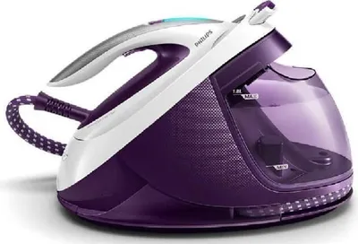 Obrázek produktu pro Parní žehlicí stanice Philips PerfectCare Elite GC9660/30, 7,5 bar, 1,8 l, 2700 W, 155 g/min páry, technologie OptimalTEMP, bílá/fialová