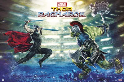 Produktbild von Marvel - Thor - Ragnarok Battle- Poster Druck Plakat - Größe 91,5x61cm