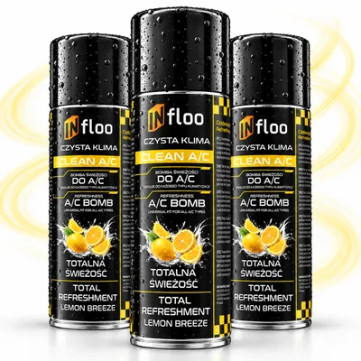 Produktbild von 3× Klima-Erfrischer Lemon 200 ml | A/C Lüftungserfrischer für Auto