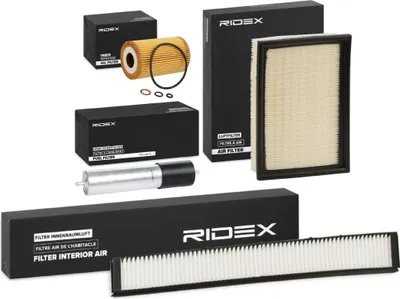 Produktbild von RIDEX Filterset Inspektionspaket Filtersatz für BMW 3 Limousine (E46) 3 Touring (E46) 3 Coupe (E46)
