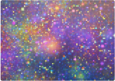 Produktbild von Pixel-Mosaik – Bodenschutzmatte – Stuhlunterlage 100x100 cm – Rutschfest – Hartbodenmatte