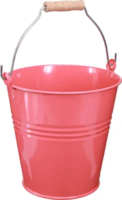 Produktbild von Eimer Deko Rosa Blumenkübel Metall 26x22,5x23cm 6l Pflanzkübel Topf Garten Deko