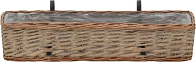 Obrázok produktu pre vidaXL Balkónový kvetinový box 2 ks Vŕba s PE podšívkou 80 cm