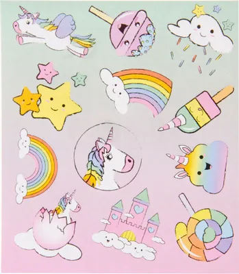 Produktbild von Duckiez Einhorn-Aufkleberbogen