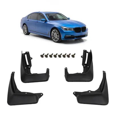 Produktbild von HERSTMOTO Schmutzfänger, 4er-Set Schmutzfänger-Kit Spritzschutz Schmutzfänger mit Befestigungssatz, passend für BMW SERIA 7 G11 2015-2019