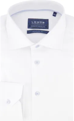 Produktbild von Spierweißes Hemd Ledub modern fit einfarbig
