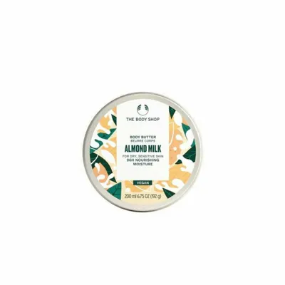 Zdjęcie produktu dla The Body Shop Masło do ciała z mlekiem migdałowym do skóry suchej i wrażliwej 96H Odżywcze nawilżenie 200ml