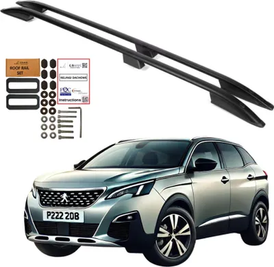 Obrázok produktu pre Strešné nosiče PEUGEOT 3008 SUV 2009-2016 čierne hliníkové odolné pevné