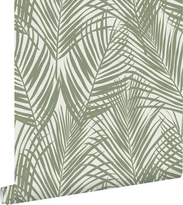 Obrázek produktu pro ESTAhome tapeta palmové listy olivově zelená 53 cm x 10,05 m