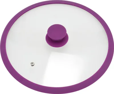 Immagine prodotto di coperchio in vetro bremermann con bordo in silicone per pentole e padelle da 28 cm, viola