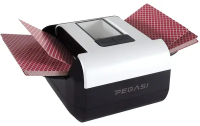 Produktbild von Pegasi Automatische Kartenmischmaschine – Elektrischer Karten-Schüttler für Zuhause, Bridge, Poker & Gesellschaftsspiele – Für Standard Kartendecks – Leise & Schnell