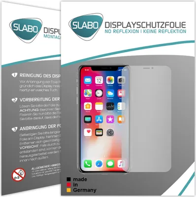 Produktbild von 2x Slabo Displayschutzfolie für iPhone X | iPhone XS | iPhone 11 Pro MATT "No Reflexion" Displayfolie Schutzfolie Folie