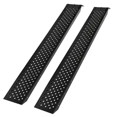 Produktbild von TRUTZHOLM Paar Auffahrrampen Stahl 183 cm Traglast 400 kg Stahl schwarz gebördelt Verladerampe Quads