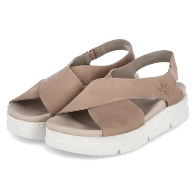 Produktbild von Rieker Damen Klassische Sandalen 62189-62 Farbe: Beige Größe: 38