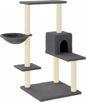 Obrázok produktu pre vidaXL Strom pre mačky so sisalovými škrabadlami tmavosivý 95 cm