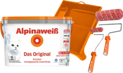Produktbild von AP Alpinaweiß DO 10L + Roller-Set