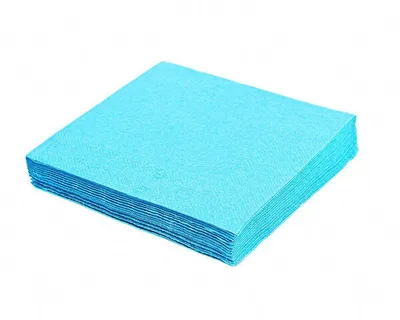 Produktbild von 1000x Servietten 33 x 33 cm 1/4-Falz 3-lagig hellblau
