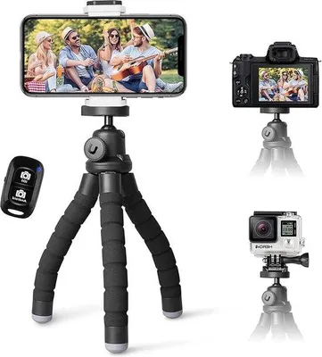 Produktbild von Flexibles Mini-Stativ für Smartphone und Kamera