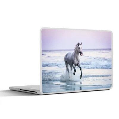 Produktbild von MuchoWow® Laptop Aufkleber Sticker Cover Pferd - Meer - Pastell 30x22 cm - Laptop-Sticker
