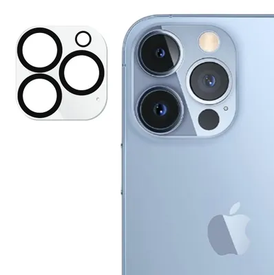 Zdjęcie produktu dla Lito Szkło na aparat iPhone 13 Pro iPhone 13 Pro Max - czarne/przezroczyste