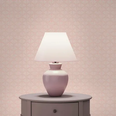 Produktbild von TADESSI Tapete Art Deco M1-No.656 Vliestapete Rosa Weiß Designtapete Geometrisch Wohnzimmer Schlafzimmer Küche