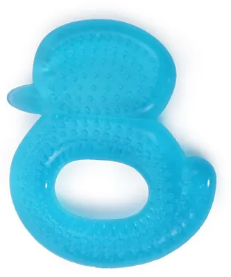 Produktbild von Beißring Ente T1199 blau, Kühlbeißring als Zahnungshilfe massiert und lindert