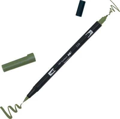 Immagine prodotto di Tombow ABT-228ABT Penna a pennello doppio 228 grigio verde