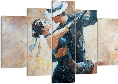 Produktbild von Bild auf Leinwand - Leinwandbild - tanzen sie - 150x100cm - Wand Bild - Wanddeko - Wandbilder - Leinwanddruck - Bilder - Kunstdruck - Wanddekoration - Leinwand bilder - Wandkunst - EA150x100-3773