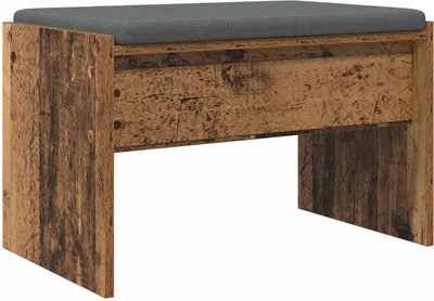 Obrázok produktu pre vidaXL Lavica do predsiene s vankúšom z regenerovaného dreva 63 x 38 x 40 cm