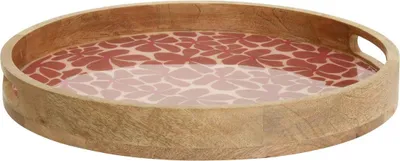 Produktbild von Rundes tablett inaya d38cm terracotta und mangoholz - Atmosphera créateur d'intérieur