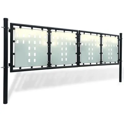 Immagine prodotto di Cancello per Recinzione a una Porta Nero 300x100 cm