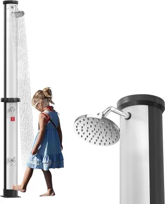 Produktbild von Solar Gartendusche 40L, Solardusche für Garten, Terrasse & Camping, Außendusche mit Duschkopf