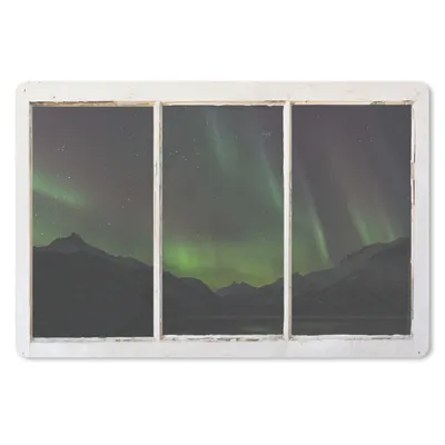 Produktbild von MuchoWow® Schreibtischunterlage Ausblick - Aurora - Wasser 60x40 cm - XXL Mauspad - Großes Mauspad