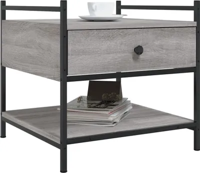 Produktbild von vidaXL Couchtisch Grau Sonoma 50x50x50 cm Holzwerkstoff