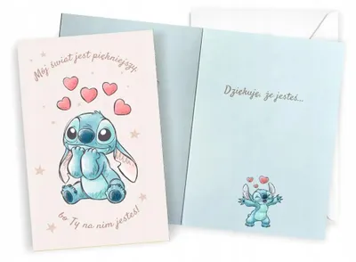 Image de Carte cadeau « Anniversaire de Stitch » - Kukartka