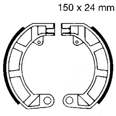 Immagine prodotto di Ganasce freno EBC V904 D.150mm per Piaggio