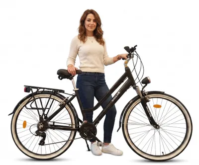 Produktbild von Dallas Bike Trekkingrad 28 Zoll - Federgabel - 21-Gang Shimano - Alu-Rahmen M 18" - Schwarz