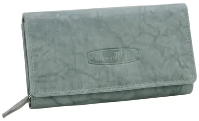 Image de Grand portefeuille en cuir pour femmes - Avec protection - Gris