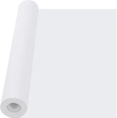Image de Roulleau de papier, 44 cm x 25 m, blanc, pour les travaux artistiques et les loisirs créatifs